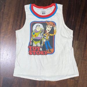 Disney Toy Story Tank Top - White with Red and Blue Accents